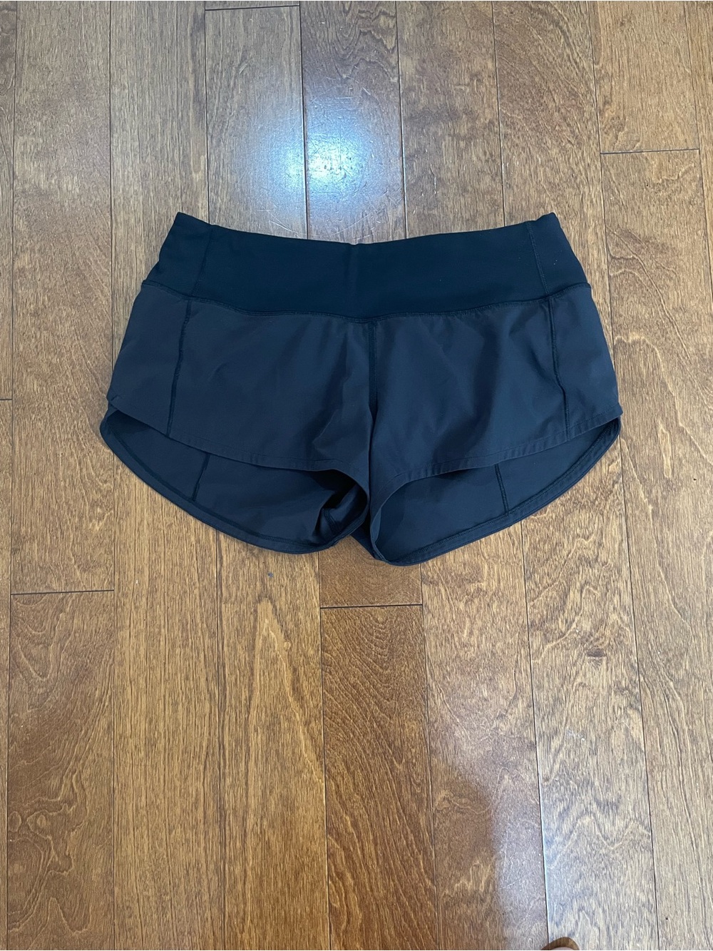 Women's Black Lululemon Running Shorts